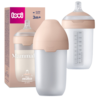 Fľaša na kŕmenie LOVI Mammafeel 250 ml s dynamickým cumlíkom